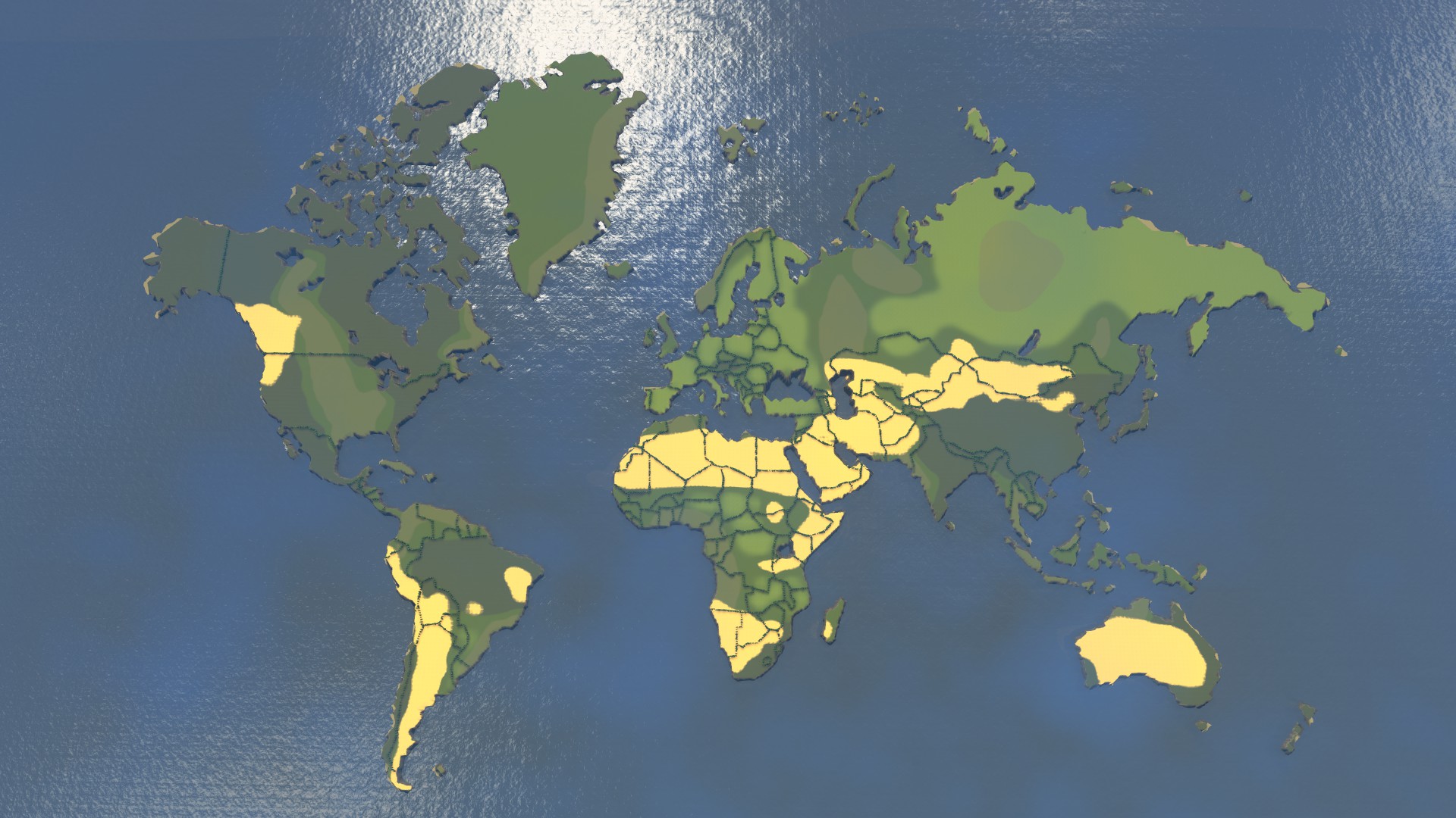 World Map in Cities: Skylines