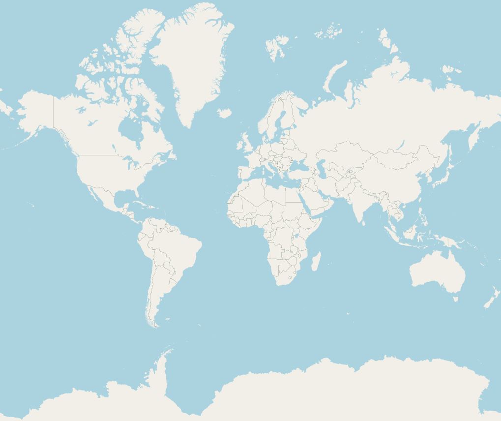 World Map in OpenStreetMap