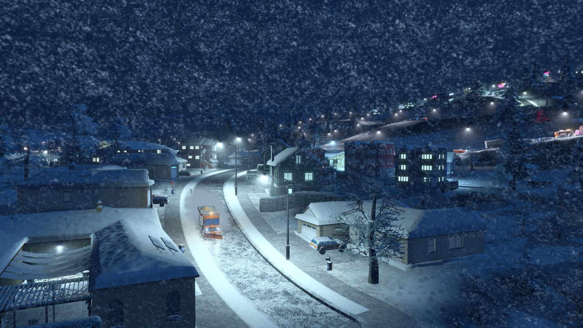 Screenshot Snowfall DLC in Cities Skylines