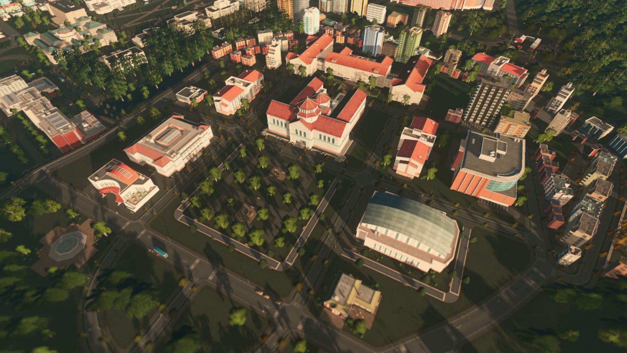 Screenshot Campus DLC in Cities Skylines