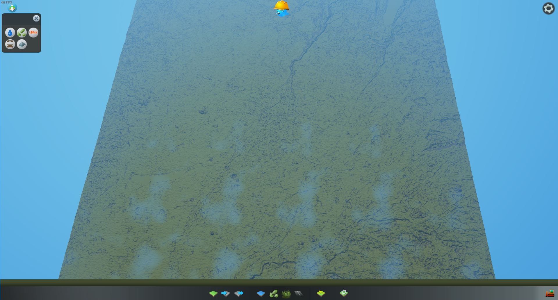 Merged Heightmap from terrain.party in Cities Skylines 