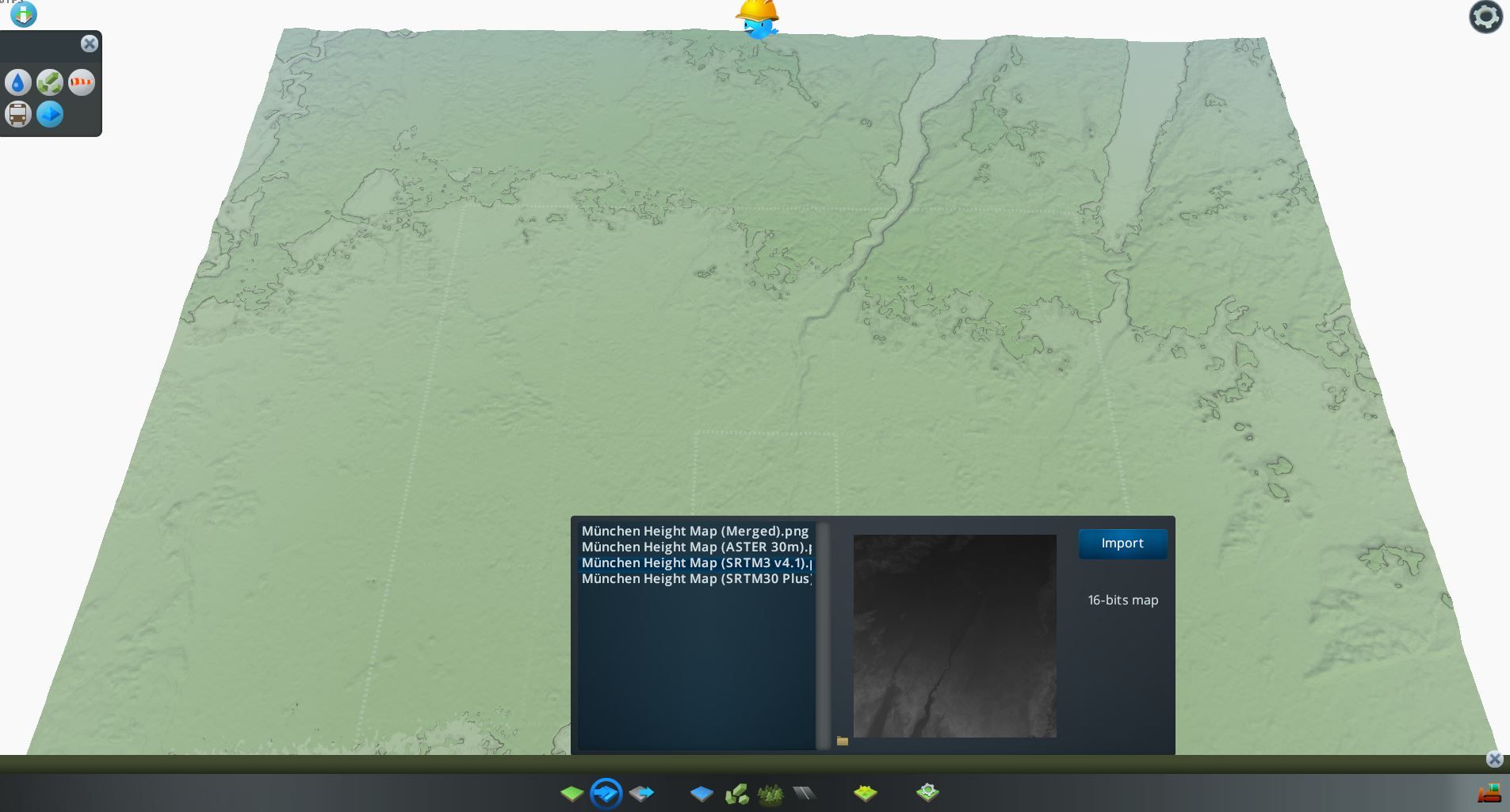 STM3 v4.1 Heightmap from terrain.party in Cities Skylines 