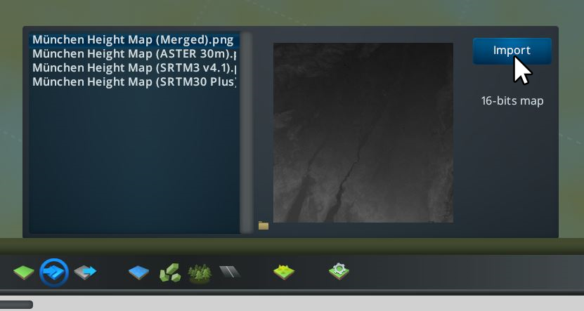Imported Heightmaps in the Cities Skylines Editor