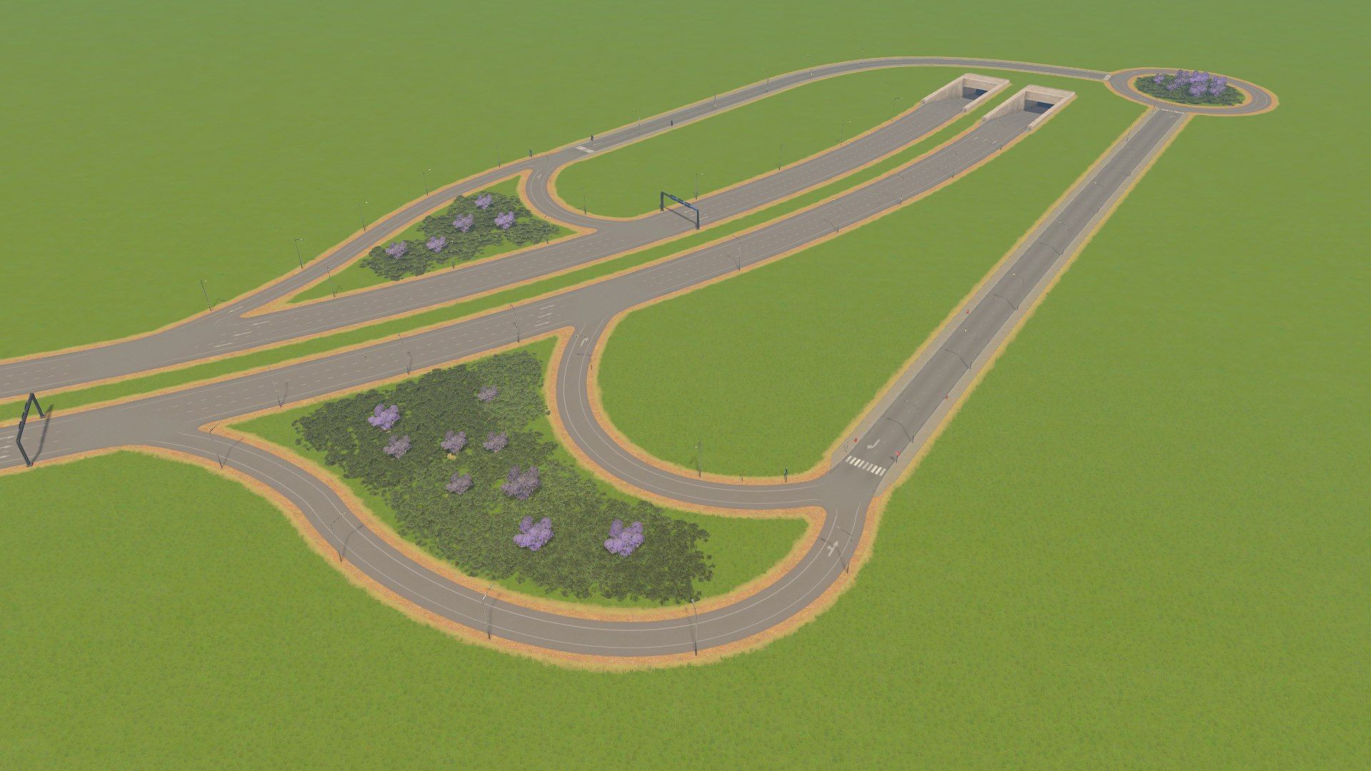 Küblis Tunnel Intersection in Cities: Skylines