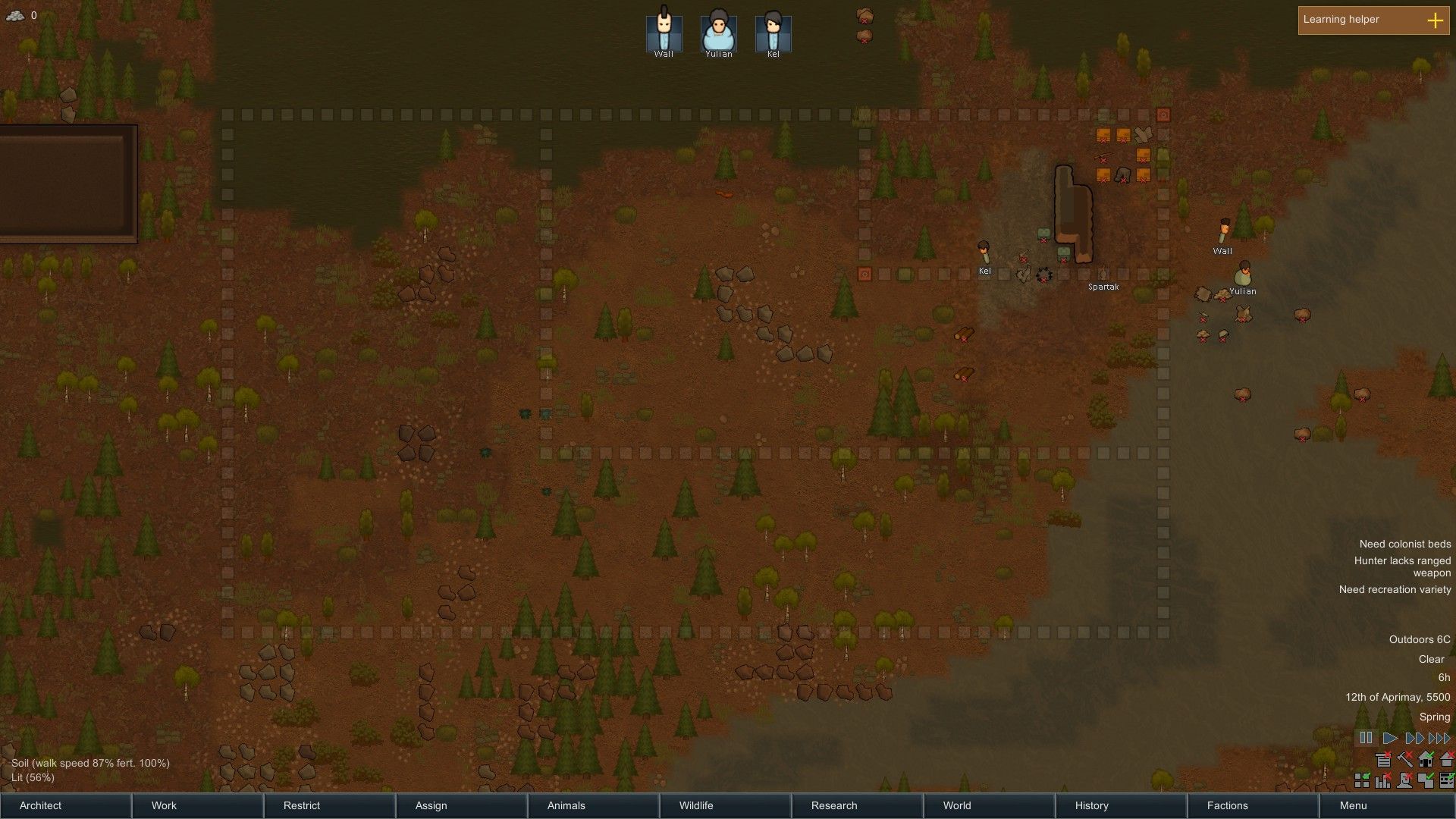 Placing Rendering Corner Markers of the Progress Renderer in RimWorld