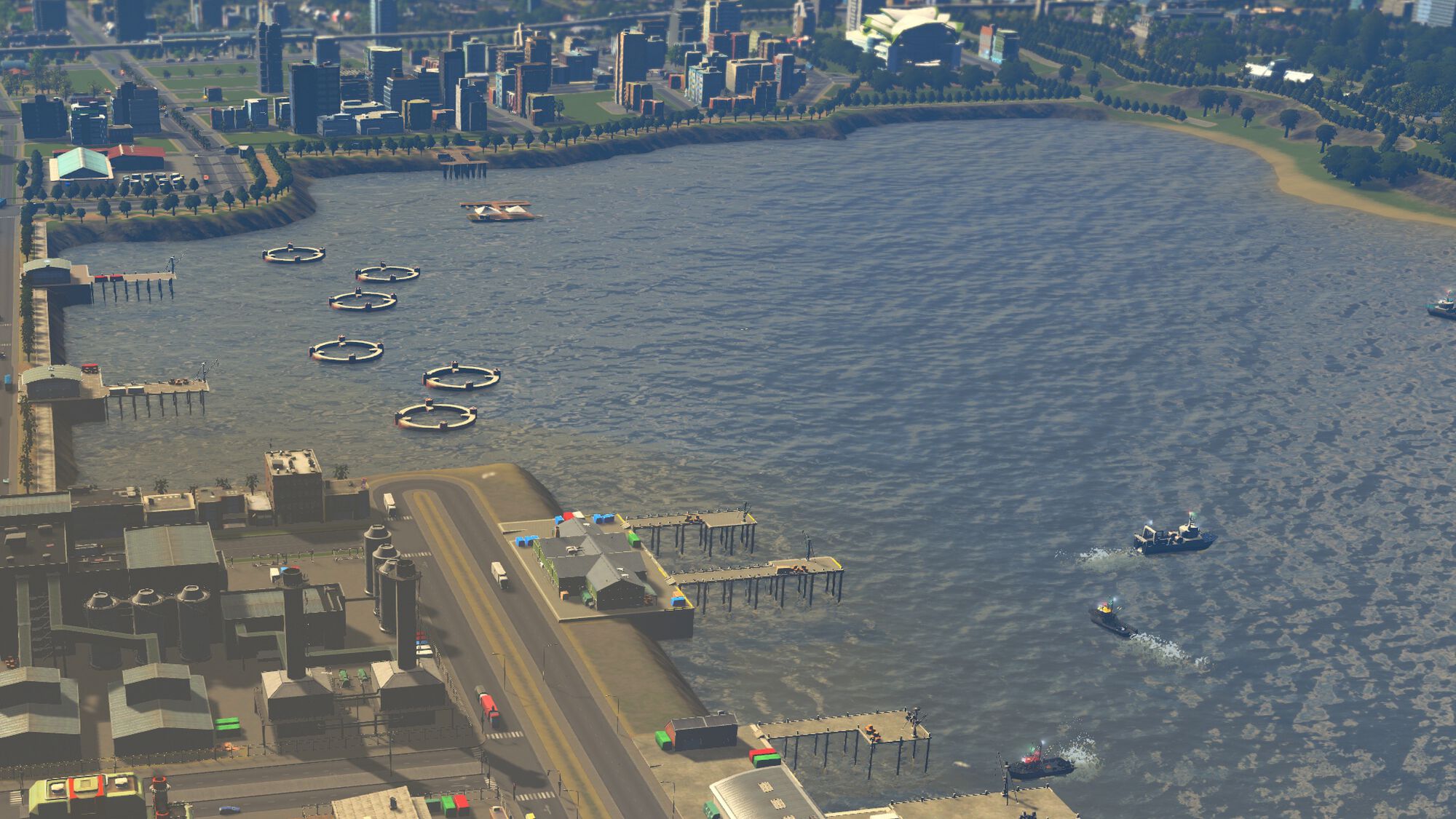 Screenshot Sunset Harbor DLC in Cities Skylines