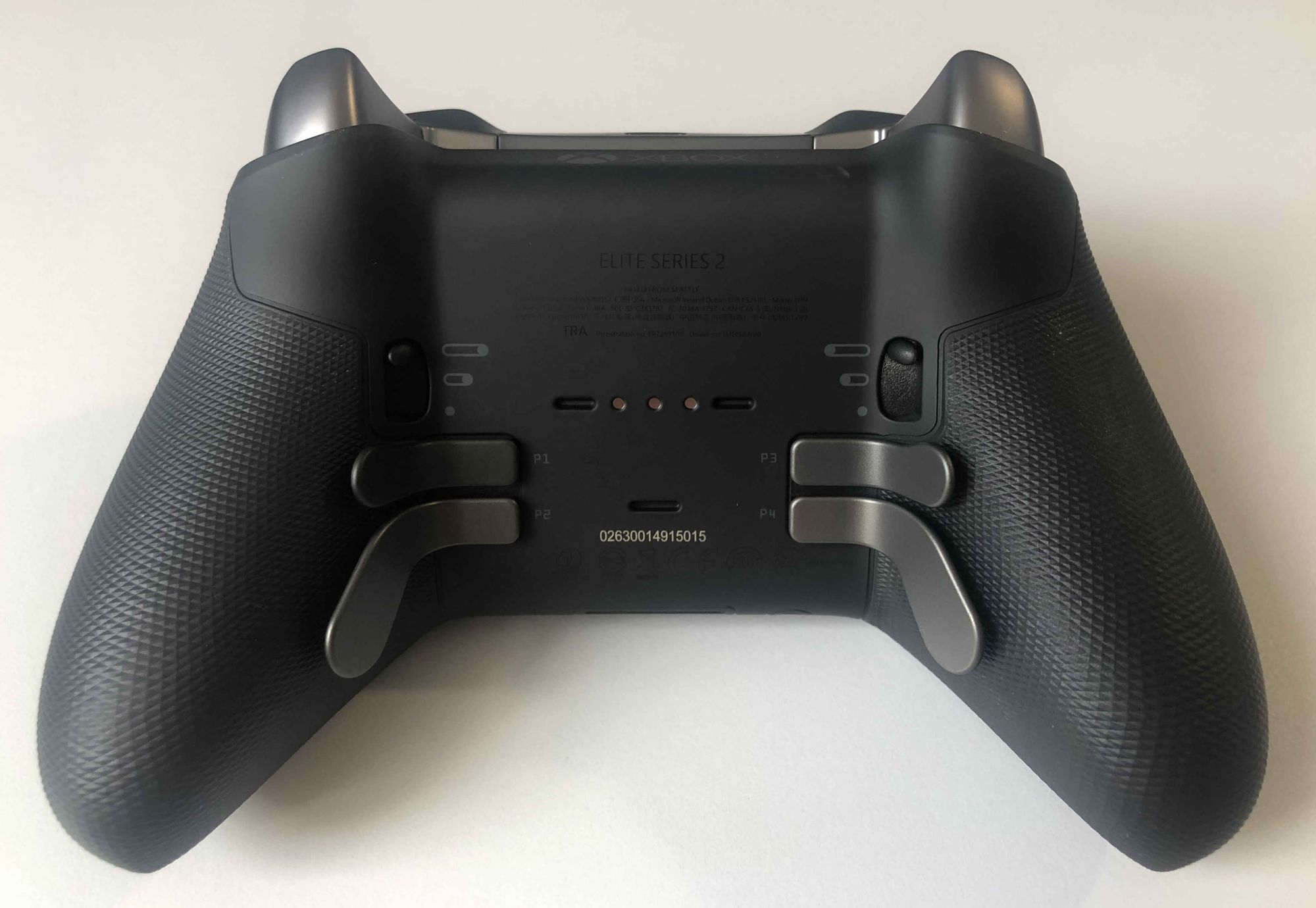 Back of the Xbox Elite Series 2 Wireless Controller