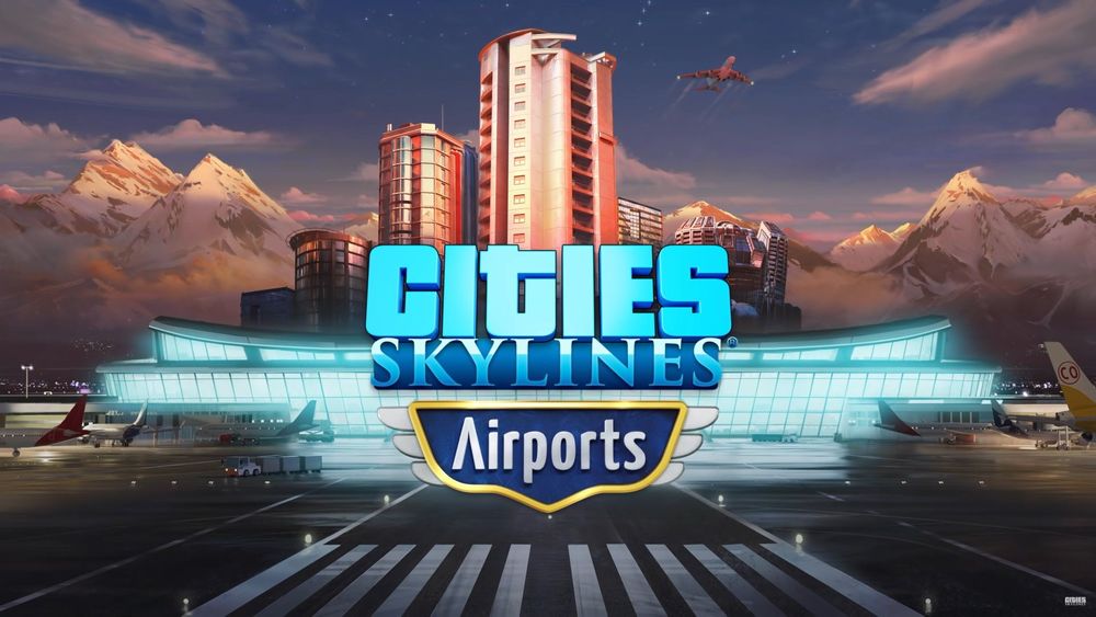 cities skyline airport buildings
