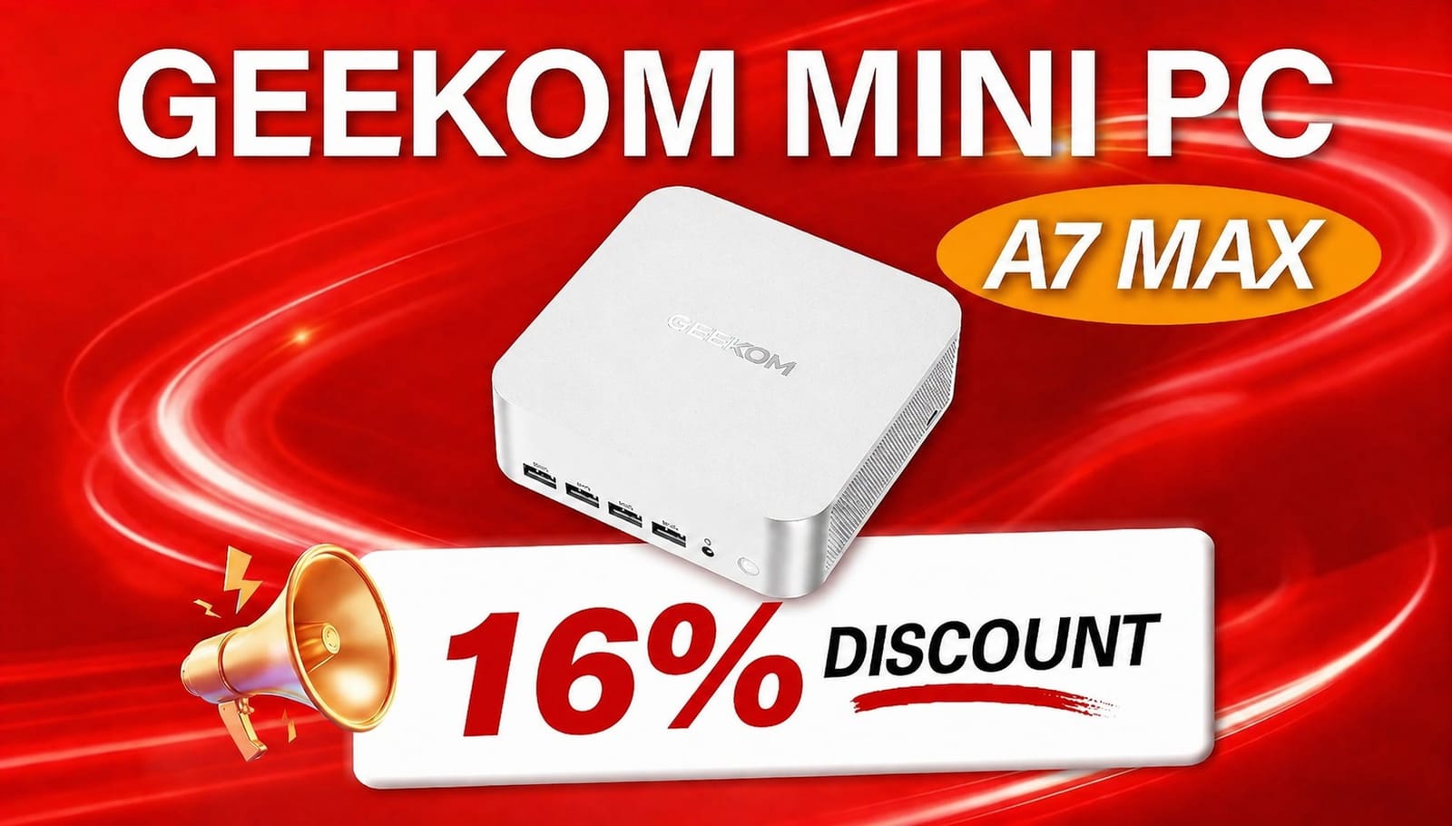 Advertisement: GEEKOM A7 MAX Ryzen 9 Mini PC now with 16% discount
