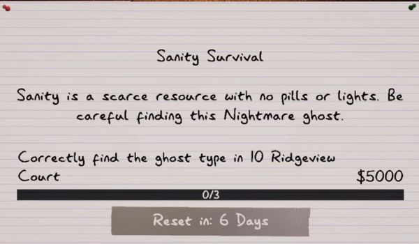 Phasmophobia: Sanity Survival - Challenge Mode