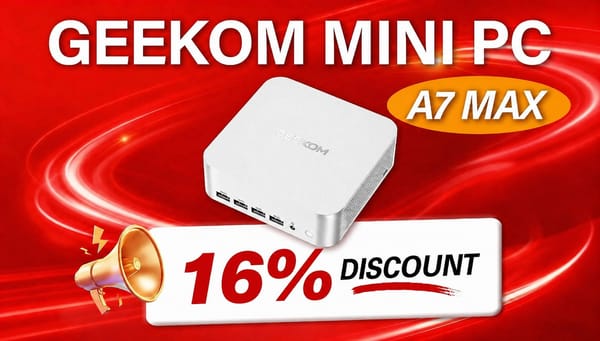 Advertisement: GEEKOM A7 MAX Ryzen 9 Mini PC now with 16% discount